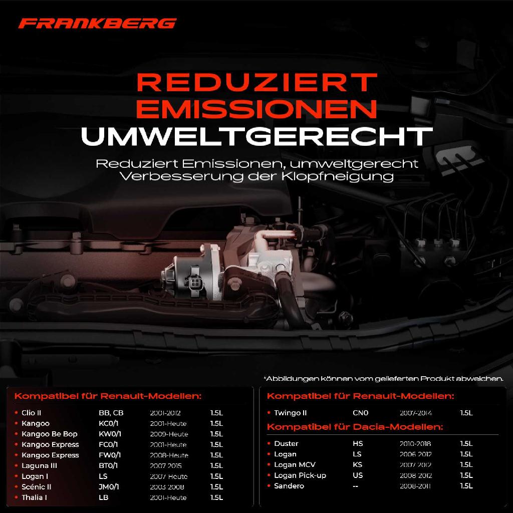 1x AGR-Ventil Abgasrückführungsventil für Dacia Duster Logan Express MCV Pick-up Sandero Nissan Renault