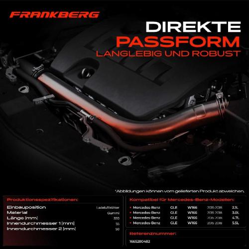 1x Kühlerschlauch Turboschlauch für Mercedes-Benz GLE W166 2.1L 3.0L 4.7L 5.5L 2015-2018 Bild 1x Kühlerschlauch Turboschlauch für Mercedes-Benz GLE W166 2.1L 3.0L 4.7L 5.5L 2015-2018