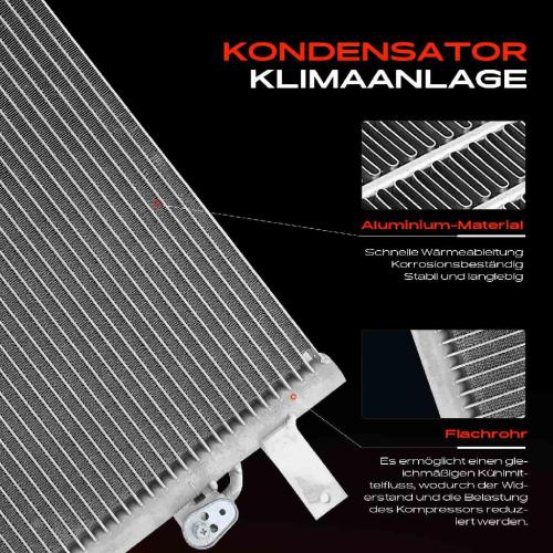 Frankberg 1x Kondensator Klimaanlage für VW Sharan Ford Galaxy Seat Alhambra 1.8L-2.8L 1995-2006 Bild Frankberg 1x Kondensator Klimaanlage für VW Sharan Ford Galaxy Seat Alhambra 1.8L-2.8L 1995-2006