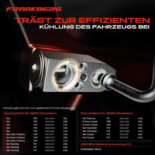 1x Expansionsventil Klimaanlage für BMW 5er F11 F10 F18 F07 6er F06 F12 F13 7er F01 Bild 1x Expansionsventil Klimaanlage für BMW 5er F11 F10 F18 F07 6er F06 F12 F13 7er F01