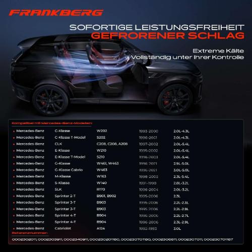 Frankberg 1x Klimakompressor für Mercedes-Benz C-Klasse W202 S202 E-Klasse W210 S210 CLK C208 1993-2003 Bild Frankberg 1x Klimakompressor für Mercedes-Benz C-Klasse W202 S202 E-Klasse W210 S210 CLK C208 1993-2003