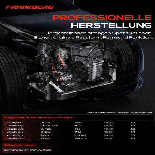 1x Spannrolle Riemenspanner für Mercedes-Benz W463 W164 X164 W251 V251 W221 3.0L Bild 1x Spannrolle Riemenspanner für Mercedes-Benz W463 W164 X164 W251 V251 W221 3.0L