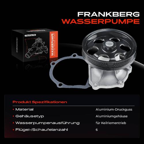 Frankberg 1x Wasserpumpe Kühlwasserpumpe für Toyota Corolla E10 E11 Paseo EL54 Starlet P9 Tercel 1.3L-1.5L Bild Frankberg 1x Wasserpumpe Kühlwasserpumpe für Toyota Corolla E10 E11 Paseo EL54 Starlet P9 Tercel 1.3L-1.5L