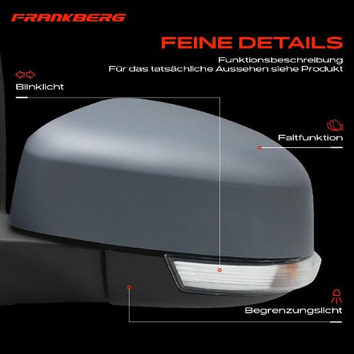 Frankberg 1x Außenspiegel Links für Ford Focus III 1.0L 1.6L 2.0L 2010-2014 Bild Frankberg 1x Außenspiegel Links für Ford Focus III 1.0L 1.6L 2.0L 2010-2014