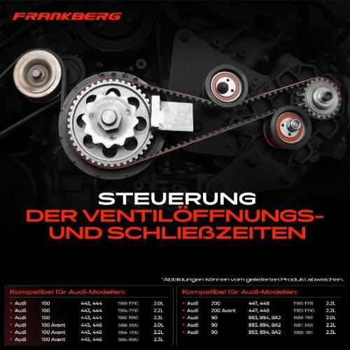 Frankberg 1x Zahnriemensatz Zahnriemen für Audi 90 100 200 2.0L-2.3L 1984-1996 Bild Frankberg 1x Zahnriemensatz Zahnriemen für Audi 90 100 200 2.0L-2.3L 1984-1996