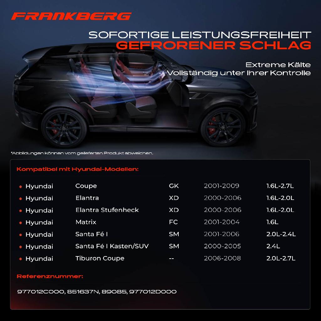 1x Klimakompressor für Hyundai Coupe GK Elantra XD Santa Fé I SM 1.6L-2.7L