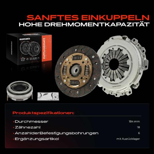 1x Kupplungssatz für Chevrolet Aveo/Kalos Schrägheck Stufenheck Matiz Spark Daewoo Kalos 1.2L 1.0L Bild 1x Kupplungssatz für Chevrolet Aveo/Kalos Schrägheck Stufenheck Matiz Spark Daewoo Kalos 1.2L 1.0L