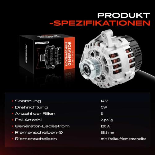 1x Lichtmaschine Generator für VW Passat Audi A4 8D A6 A8 1.6L 1.8L Bild 1x Lichtmaschine Generator für VW Passat Audi A4 8D A6 A8 1.6L 1.8L