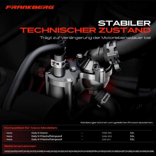 Frankberg 1x Thermostat Kühlmittel für Iveco Daily IV 35C15 45C15 50C15 60C15 40C18 Bild Frankberg 1x Thermostat Kühlmittel für Iveco Daily IV 35C15 45C15 50C15 60C15 40C18