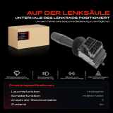 1x Kombischalter Lenkstockschalter für Peugeot 405 II 4B 405 II Break 4E 1992-1996