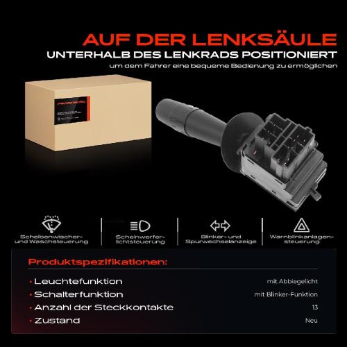 1x Kombischalter Lenkstockschalter für Peugeot 405 II 4B 405 II Break 4E 1992-1996 Bild 1x Kombischalter Lenkstockschalter für Peugeot 405 II 4B 405 II Break 4E 1992-1996