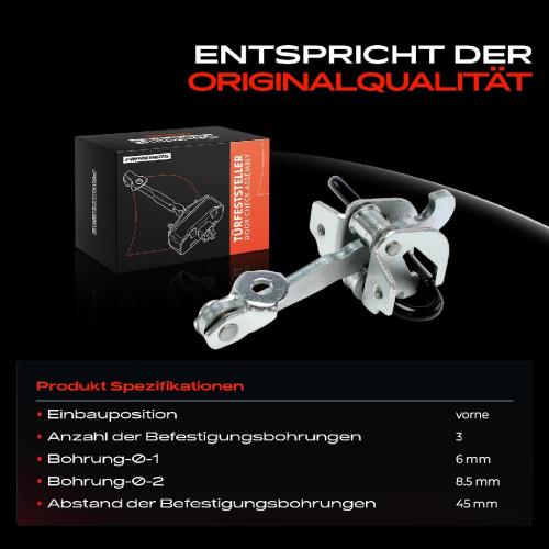 1x Türfeststeller Türfangband Türstopper Vorne für Fiat Panda Kasten/Schrägheck 169 Bild 1x Türfeststeller Türfangband Türstopper Vorne für Fiat Panda Kasten/Schrägheck 169