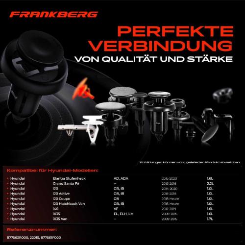 20x Befestigungsclips Radträger für Hyundai Santa Fé III KIA Ceed Bild 20x Befestigungsclips Radträger für Hyundai Santa Fé III KIA Ceed