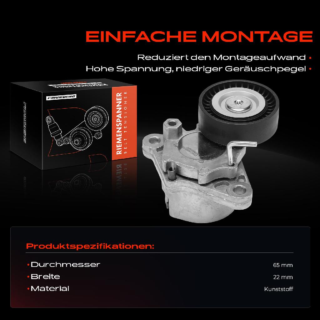 1x Spannrolle Riemenspanner für Hyundai Accent III i20 i30 Cee'D SW Rio II Venga