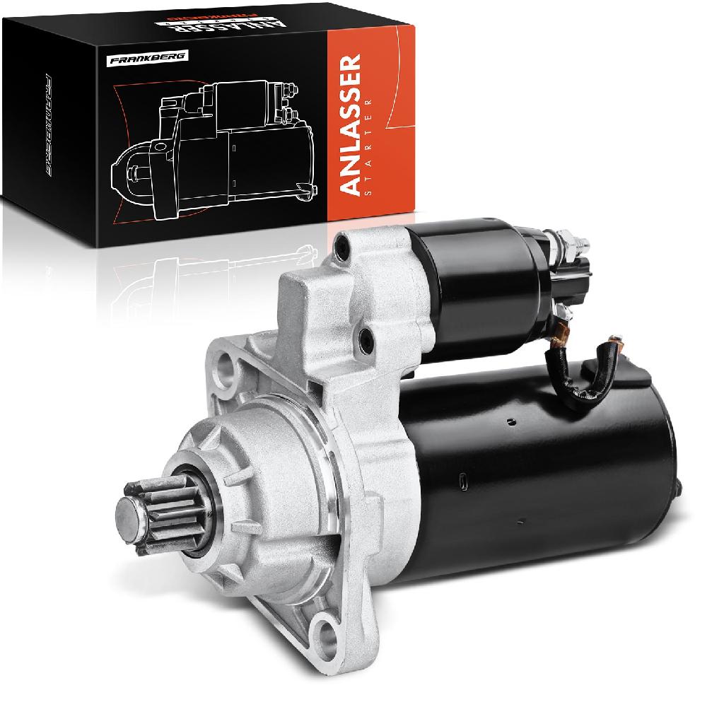 Frankberg 1x Anlasser Starter für VW Golf Polo Passat Scirocco Tiguan Touran Transporter Bus Kasten Pritsche/Fahrgestell
