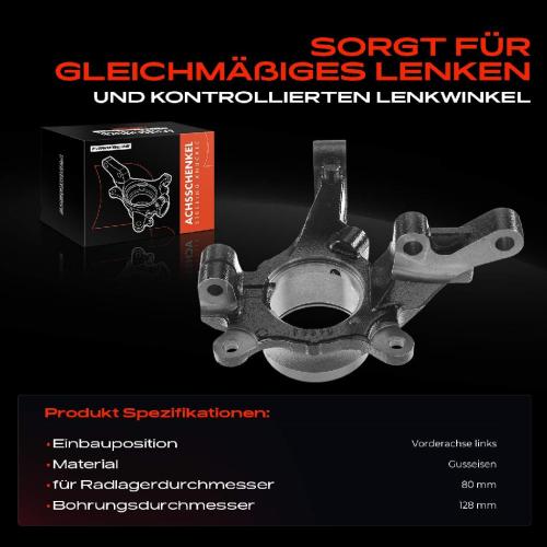 1x Achsschenkel Radaufhängung Vorderachse Links für Dodge Caliber Jeep Compass Patriot Bild 1x Achsschenkel Radaufhängung Vorderachse Links für Dodge Caliber Jeep Compass Patriot