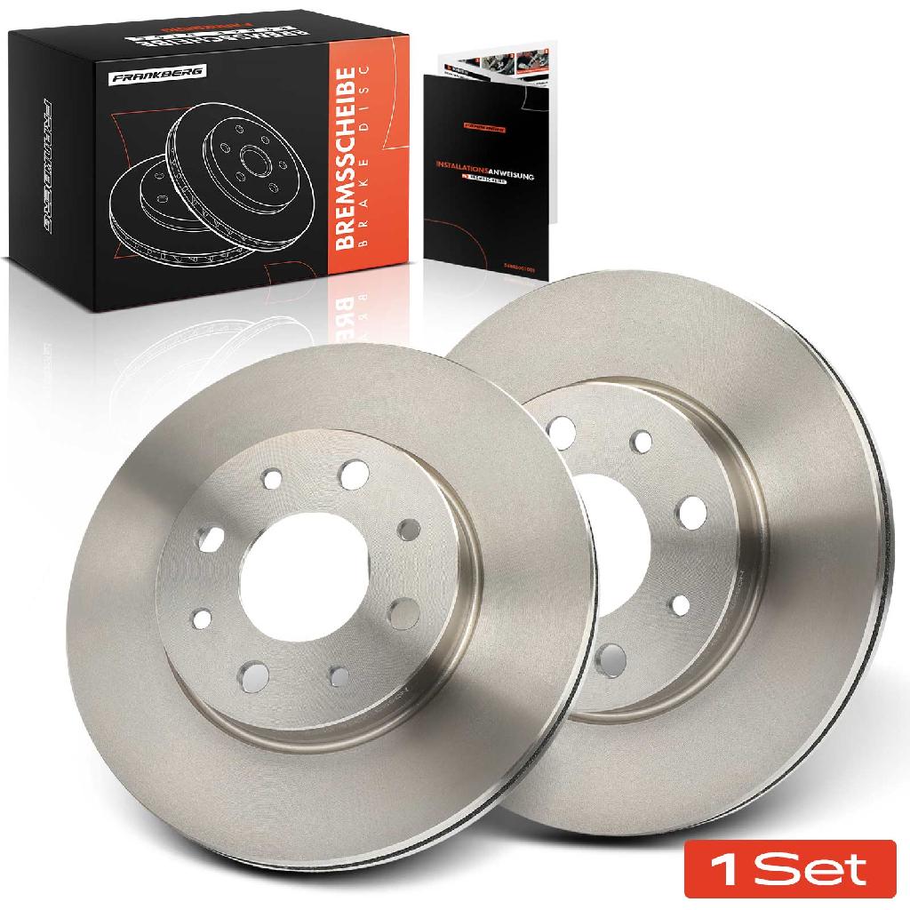 2x Bremsscheiben Vorderachse für Fiat 500 C Panda Kasten/Schrägheck Ford KA Bj ab 2003