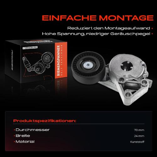 1x Spannrolle Riemenspanner für VW Golf 4 5 Audi A3 TT Seat Skoda Bild 1x Spannrolle Riemenspanner für VW Golf 4 5 Audi A3 TT Seat Skoda