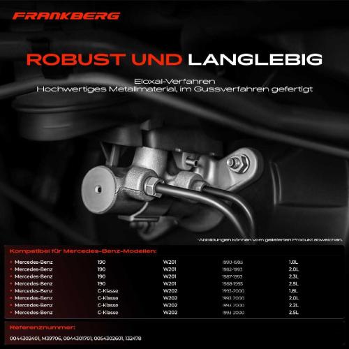 1x Hauptbremszylinder Bremszylinder für Mercedes-Benz W201 W202 C 180 200 220 250 Bild 1x Hauptbremszylinder Bremszylinder für Mercedes-Benz W201 W202 C 180 200 220 250