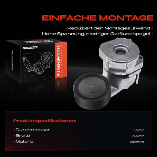 1x Spannrolle Riemenspanner für Fiat Ducato Ford Transit Peugeot Boxer Citroën 2.2L Bild 1x Spannrolle Riemenspanner für Fiat Ducato Ford Transit Peugeot Boxer Citroën 2.2L