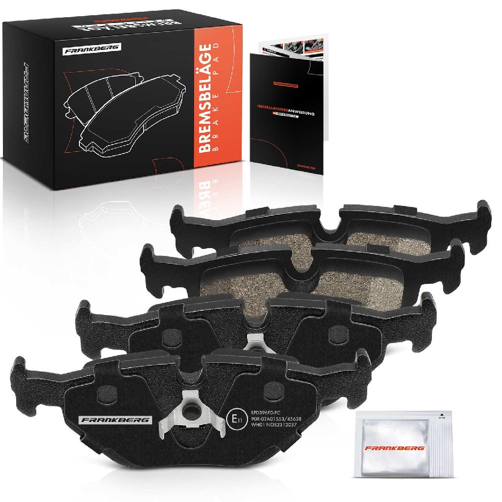 4x Bremsbeläge Hinterachse für BMW E36 E46 E36 E46 E36 E46 E36 E46 E36 E46 E36 E86 1990-2009