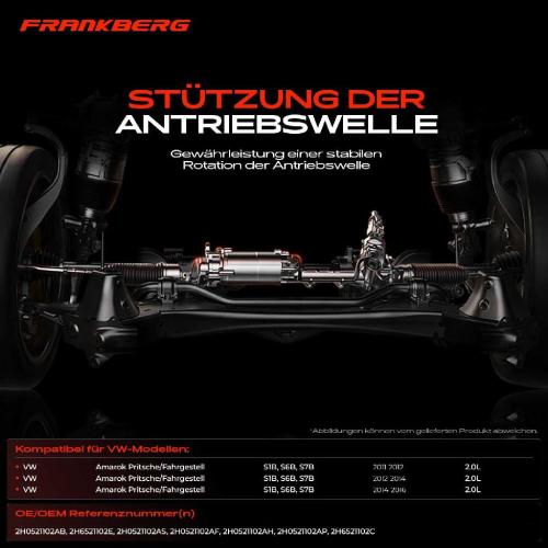 1x Lagerung Gelenkwelle Kardanwellenlager für VW Amarok 2HA 2HB S1B S6B S7A S7B Bild 1x Lagerung Gelenkwelle Kardanwellenlager für VW Amarok 2HA 2HB S1B S6B S7A S7B