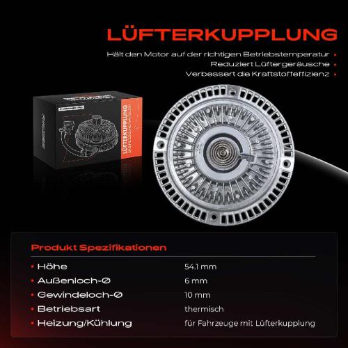 1x Lüfterkupplung Kühlerlüfte für VW Passat Audi A4 A6 Avant Skoda Superb I Bild 1x Lüfterkupplung Kühlerlüfte für VW Passat Audi A4 A6 Avant Skoda Superb I