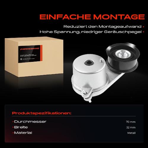 Frankberg 1x Spannrolle Riemenspanner für Nissan 350Z Z33 370Z Z34 GT-R R35 3.5L-3.8L Bild Frankberg 1x Spannrolle Riemenspanner für Nissan 350Z Z33 370Z Z34 GT-R R35 3.5L-3.8L