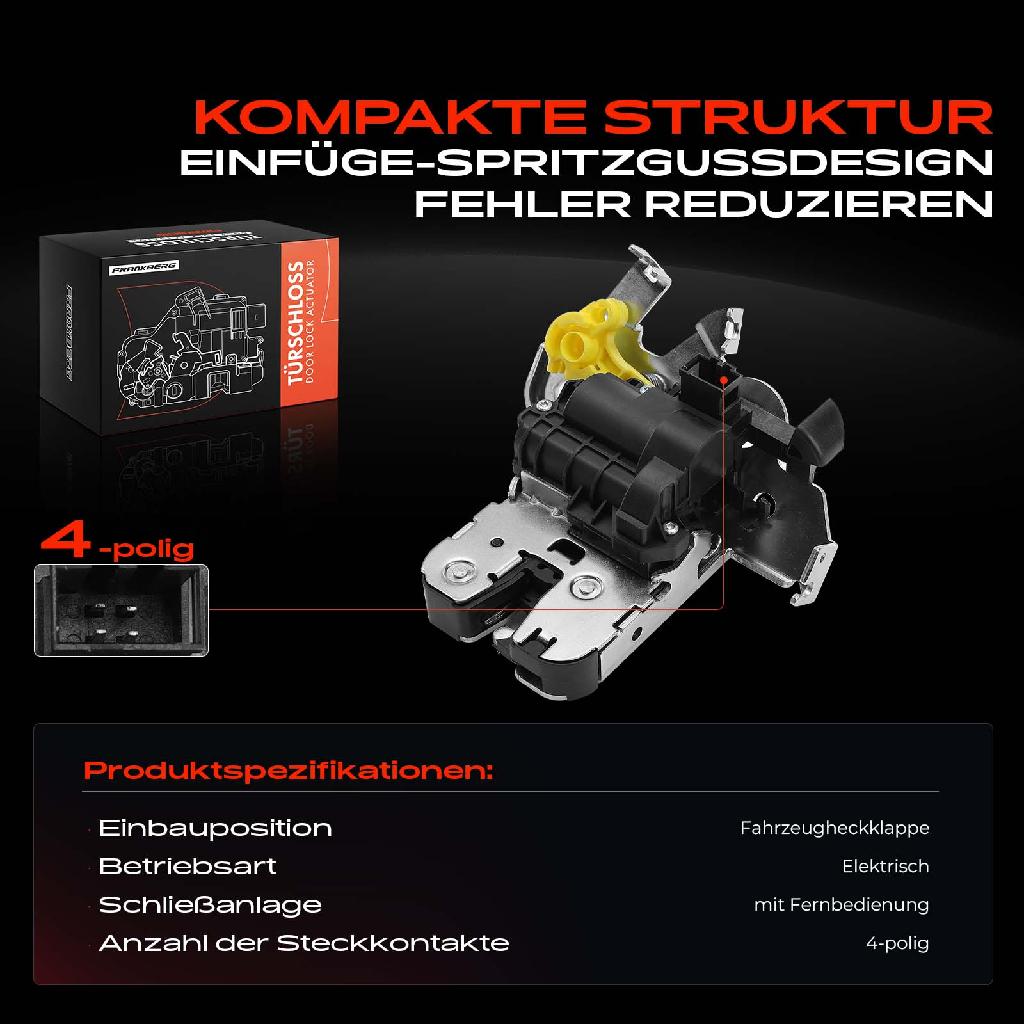 1x Heckklappenschloss für Audi Q7 4MB 4MG 4.0L 2015-2019