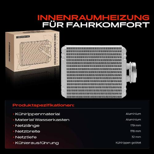 1x Wärmetauscher Innenraumheizung für VW Polo 9N Audi A1 Seat Ibiza Skoda Fabia Bild 1x Wärmetauscher Innenraumheizung für VW Polo 9N Audi A1 Seat Ibiza Skoda Fabia