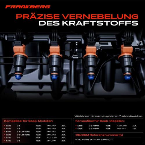 4x Einspritzventil Einspritzdüse für Saab 9-3 YS3D 9-5 YS3E 2.0L 2.3L Bild 4x Einspritzventil Einspritzdüse für Saab 9-3 YS3D 9-5 YS3E 2.0L 2.3L