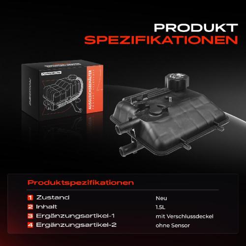 Frankberg 1x Ausgleichsbehälter Kühlmittelbehälter für Citroën Jumpy Fiat Scudo Peugeot Bild Frankberg 1x Ausgleichsbehälter Kühlmittelbehälter für Citroën Jumpy Fiat Scudo Peugeot
