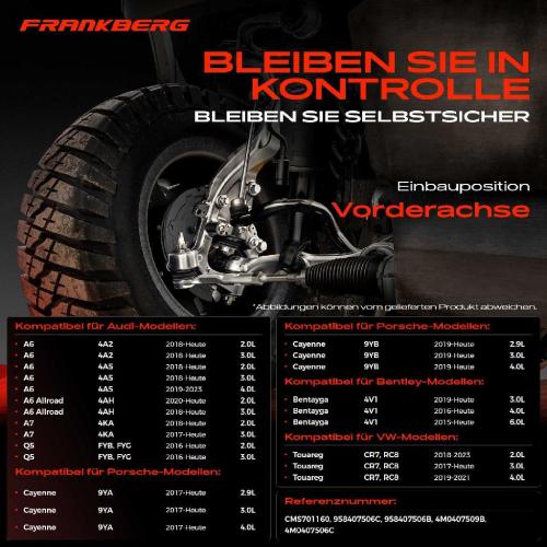 1x Querlenker Vorderachse für VW Touareg Audi A6 Allroad Avant A7 Sportback A8 E-Tron Q5 Q7 Q8 Bild 1x Querlenker Vorderachse für VW Touareg Audi A6 Allroad Avant A7 Sportback A8 E-Tron Q5 Q7 Q8