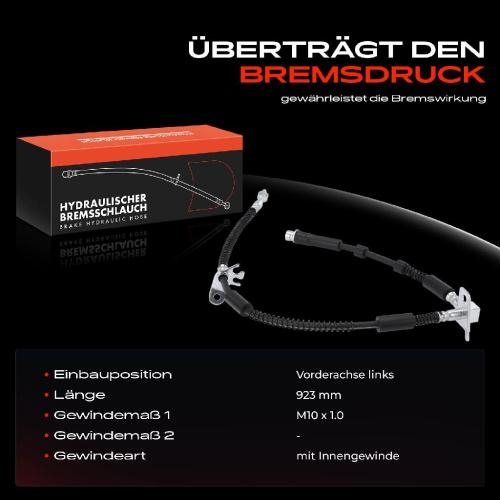 1x Bremsschlauch Bremsschläuche Vorderachse Links für Land Rover Range Rover Sport L320 Bild 1x Bremsschlauch Bremsschläuche Vorderachse Links für Land Rover Range Rover Sport L320