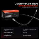 1x Bremsschlauch Bremsschläuche Vorderachse Links oder Rechts für BMW 1er E82 M 3er E90 E92 E93 M3 2007-2013
