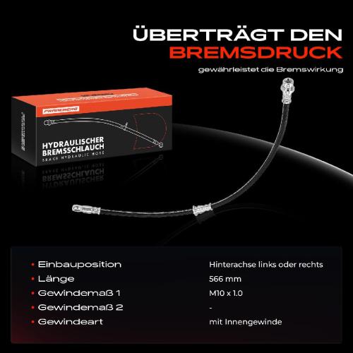 1x Bremsschlauch Bremsschläuche Hinterachse Links oder Rechts für Mitsubishi Pajero III V6W IV V8W Bild 1x Bremsschlauch Bremsschläuche Hinterachse Links oder Rechts für Mitsubishi Pajero III V6W IV V8W