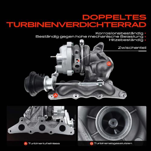 1x Turbolader Abgaskrümmer Einheit für Smart Cabrio 450 City-Coupe Crossblade 0.6L 1998-2004 Bild 1x Turbolader Abgaskrümmer Einheit für Smart Cabrio 450 City-Coupe Crossblade 0.6L 1998-2004