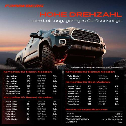 1x Servopumpe hydraulisch für Nissan Interstar Primastar Opel Renault Bild 1x Servopumpe hydraulisch für Nissan Interstar Primastar Opel Renault