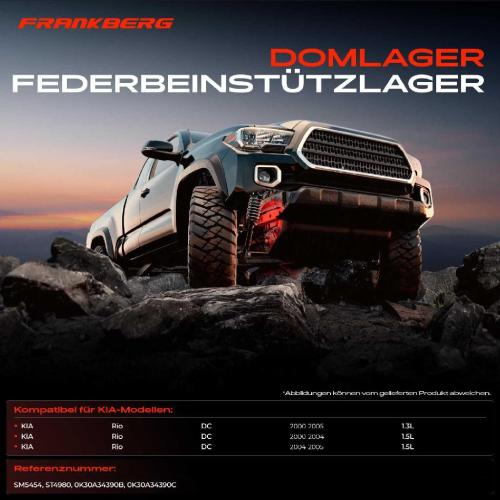 1x Domlager Federbeinstütz lager für KIA Rio Schrägheck 2000-2002 Bild 1x Domlager Federbeinstütz lager für KIA Rio Schrägheck 2000-2002