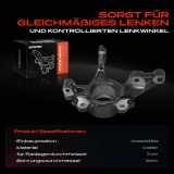 1x Achsschenkel Radaufhängung Vorderachse Links für Fiat Tipo Kombi Schrägheck Stufenheck 356 357