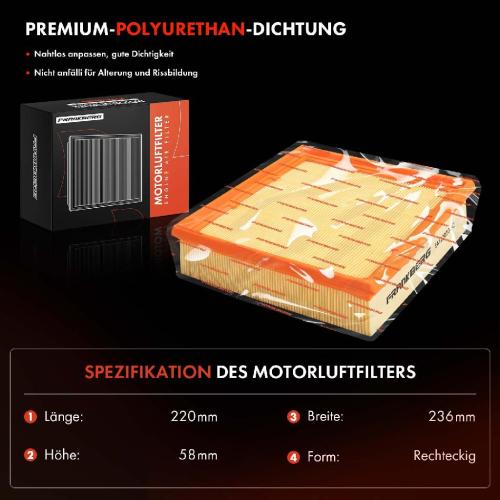 1x Luftfilter Filtereinsatz für Mercedes-Benz A-Klasse W176 B-Klasse W242 CLA C117 X156 Infiniti Bild 1x Luftfilter Filtereinsatz für Mercedes-Benz A-Klasse W176 B-Klasse W242 CLA C117 X156 Infiniti