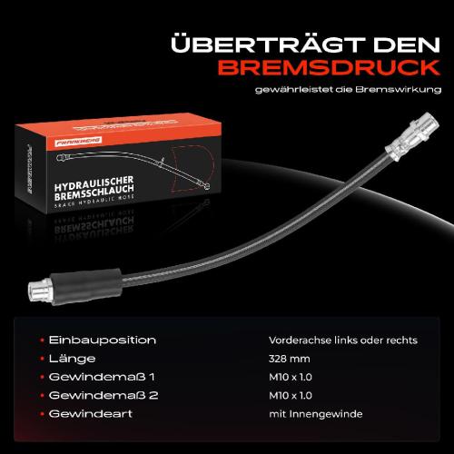 1x Bremsschlauch Bremsschläuche Vorderachse Links oder Rechts für Audi A4 8E2 B6 Avant 8ED 1.8L Bild 1x Bremsschlauch Bremsschläuche Vorderachse Links oder Rechts für Audi A4 8E2 B6 Avant 8ED 1.8L