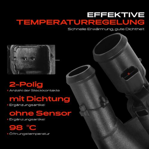 Frankberg 1x Thermostat Kühlmittel für Ford Focus C-Max DM2 Focus II Galaxy Mondeo IV S-Max Bild Frankberg 1x Thermostat Kühlmittel für Ford Focus C-Max DM2 Focus II Galaxy Mondeo IV S-Max