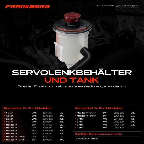 1x Ausgleichsbehälter Servolenkung für Ford Galaxy WA6 Mondeo BA7 S-Max Bild 1x Ausgleichsbehälter Servolenkung für Ford Galaxy WA6 Mondeo BA7 S-Max