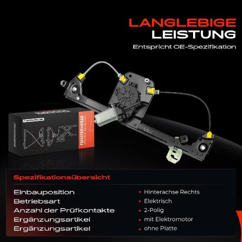 1x Fensterheber Hinten Rechts für Renault Grand Scénic 2 JM0/1 Bild 1x Fensterheber Hinten Rechts für Renault Grand Scénic 2 JM0/1