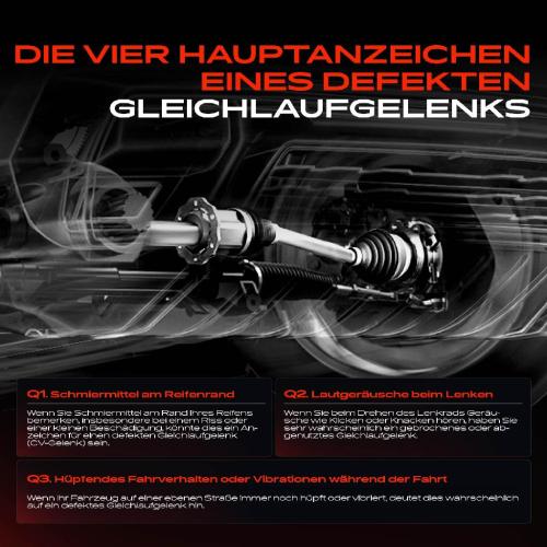 1x Antriebswelle Gelenksatz Vorderachse für Land Rover Discovery L319 Range Rover Sport Bild 1x Antriebswelle Gelenksatz Vorderachse für Land Rover Discovery L319 Range Rover Sport