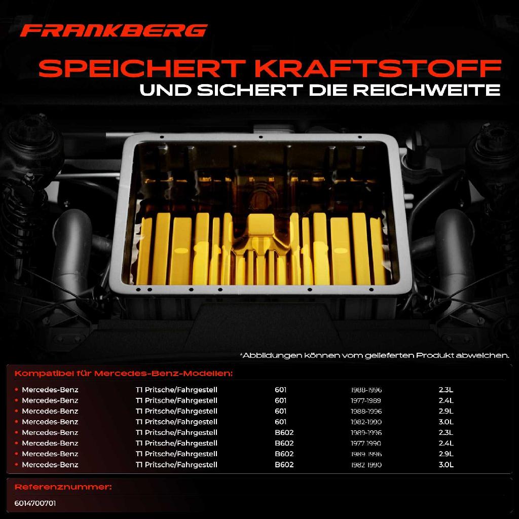 1x Kraftstofftank Kraftstoffbehälter für Mercedes-Benz T1 Pritsche/Fahrgestell B602 601