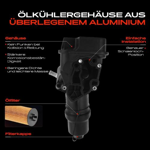 Frankberg 1x ÖlkühlerÖlfilter für VW Passat 3C Audi A3 8P A4 8E A6 2.0L Bild Frankberg 1x ÖlkühlerÖlfilter für VW Passat 3C Audi A3 8P A4 8E A6 2.0L