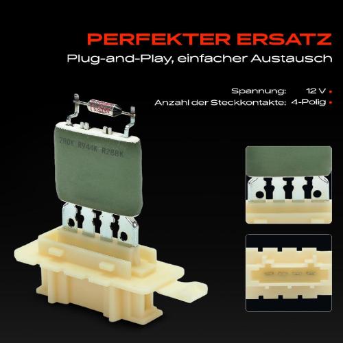 1x Widerstand Vorwiderstand Gebläsemotor für VW Polo AE1 AW1 BZ1 Taigo CS1 Bj ab 2017 Bild 1x Widerstand Vorwiderstand Gebläsemotor für VW Polo AE1 AW1 BZ1 Taigo CS1 Bj ab 2017