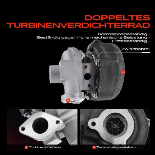 Frankberg 1x Abgasturbolader für Alfa Romeo Mito Fiat Doblo Cargo MPV Kasten/MPV Pritsche/Fahrgestell Grande Punto Idea Bild Frankberg 1x Abgasturbolader für Alfa Romeo Mito Fiat Doblo Cargo MPV Kasten/MPV Pritsche/Fahrgestell Grande Punto Idea